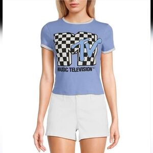 Philcos Juniors MTV Checkered Pullover Graphic T-Shirt XL